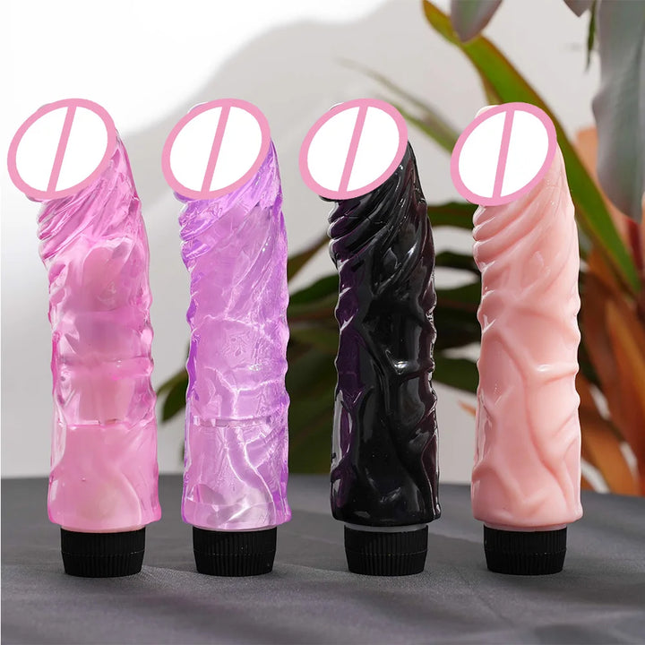 Realistic Vibrator Dildo with Inflatable Sex Pillow – Medical Silicone G-Spot Massager, Clitoral Stimulator, Adult Toy