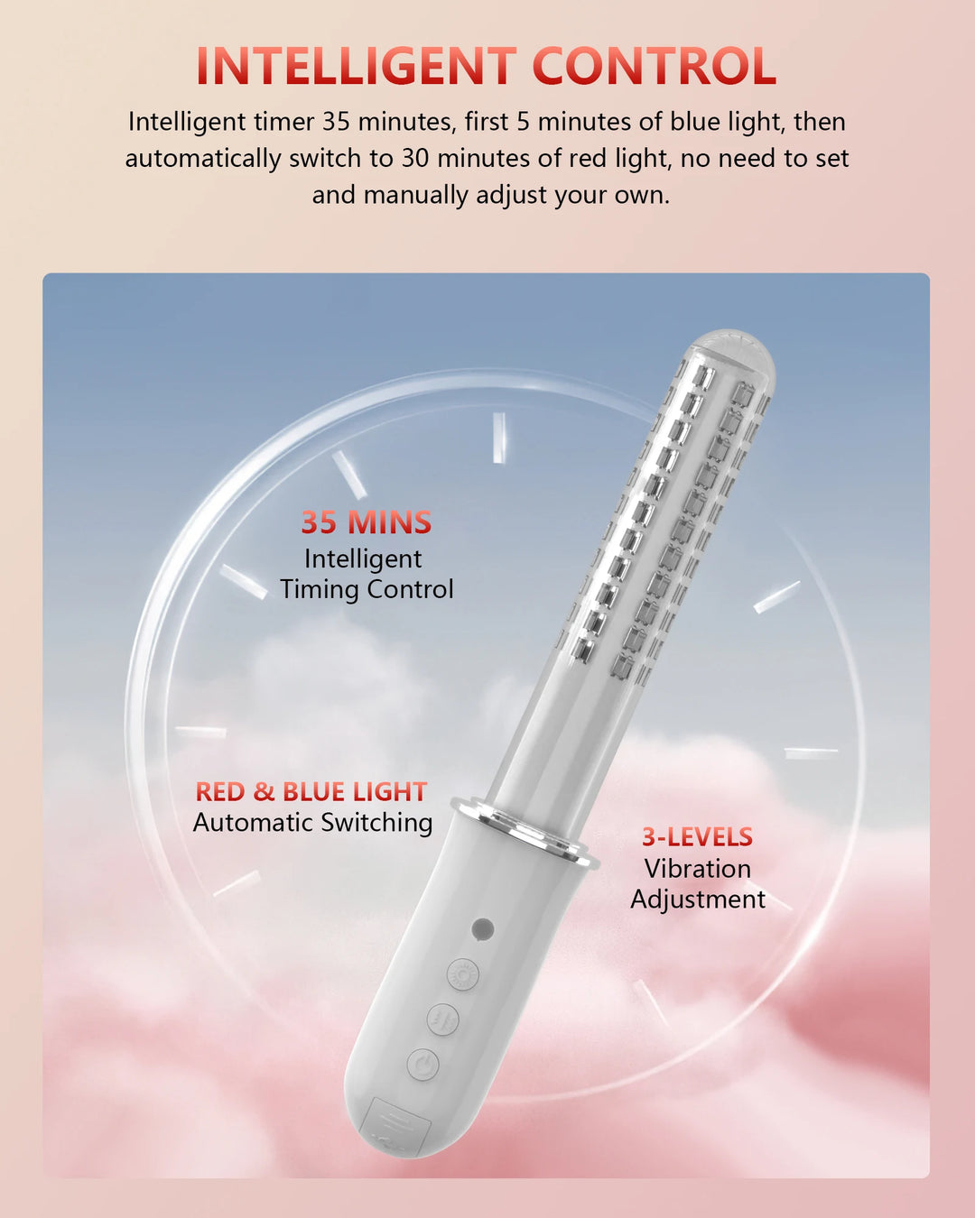 KTS Vaginal Vibrator – Wireless Vaginal Massager with Red Light Therapy | Vaginal Tightening, Vaginitis Relief & Pelvic Health Device
