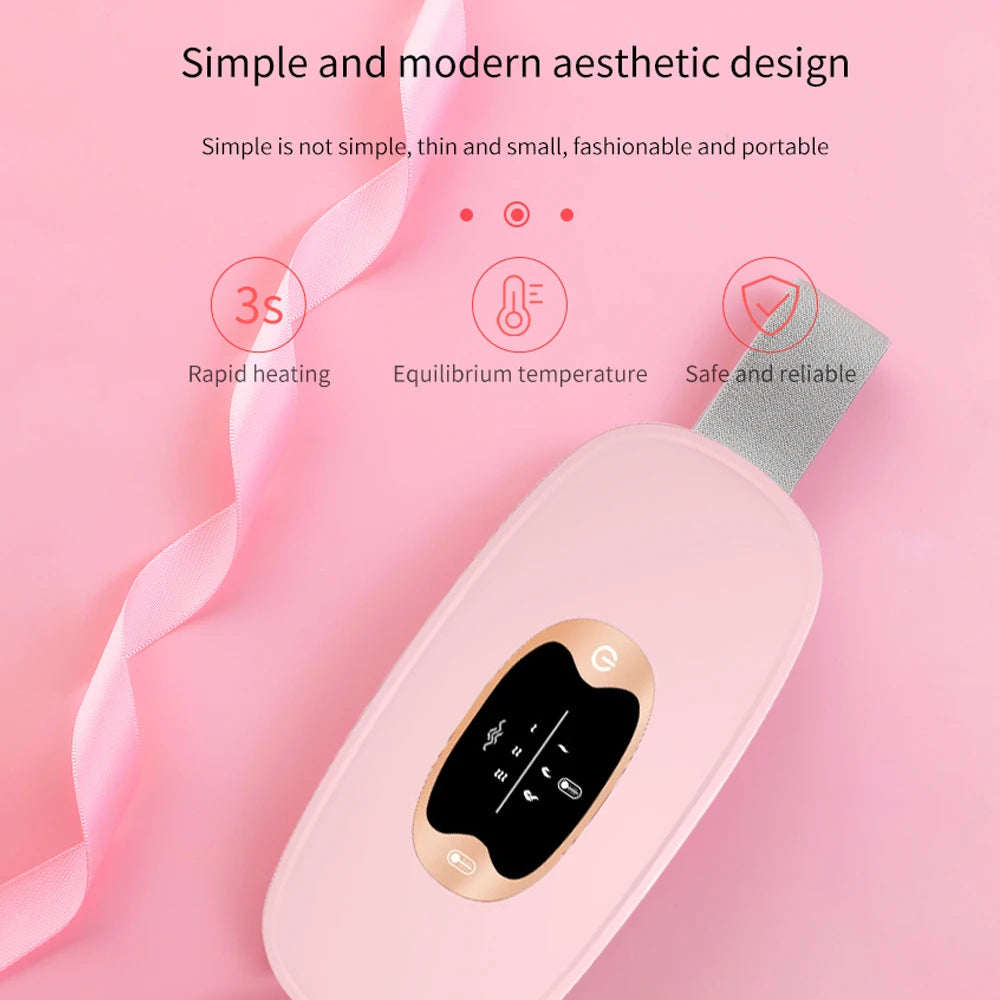 Smart Heating Belt for Menstrual Cramp Relief – Wireless & USB Rechargeable