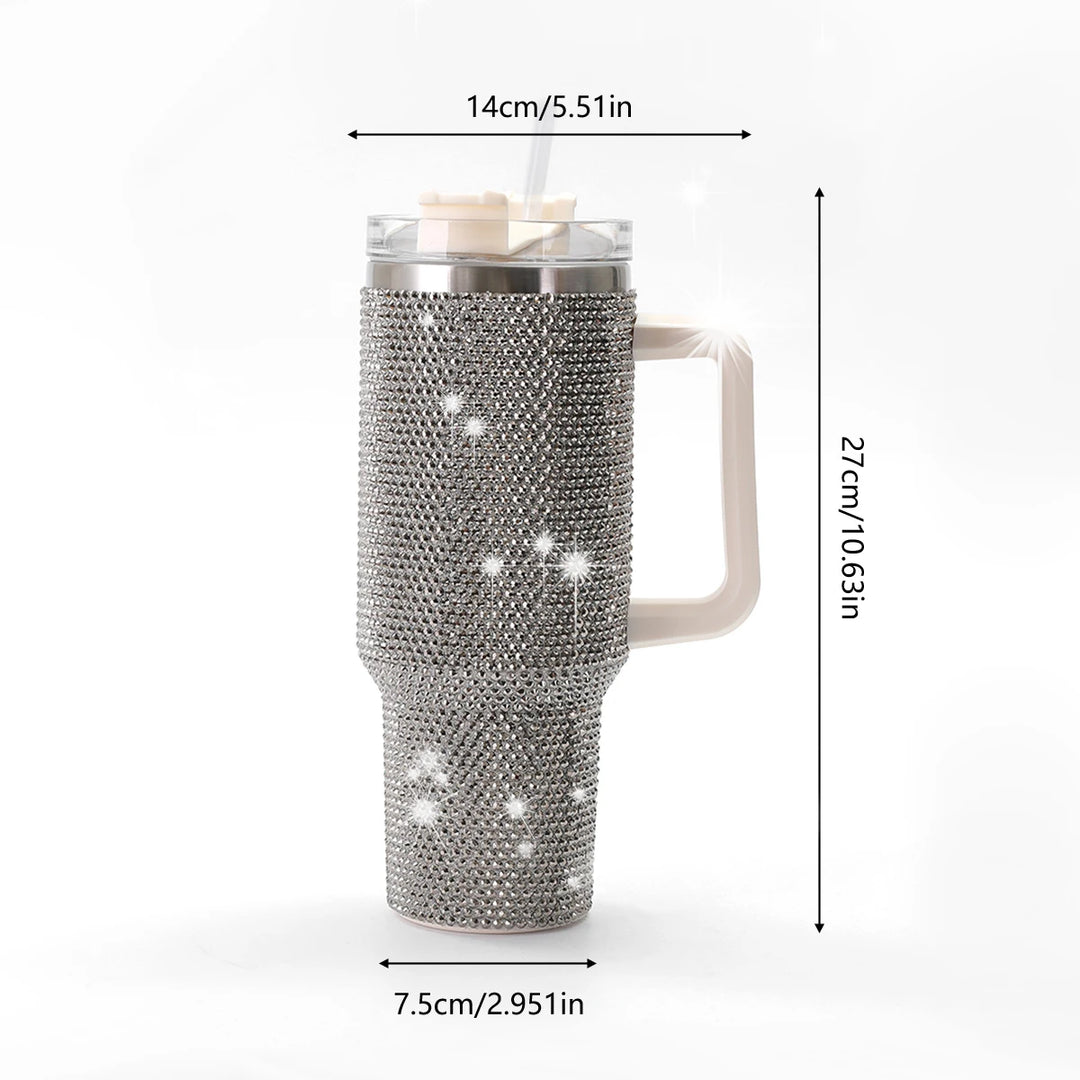 GlamHydrate 40oz Luxe Studded Tumbler