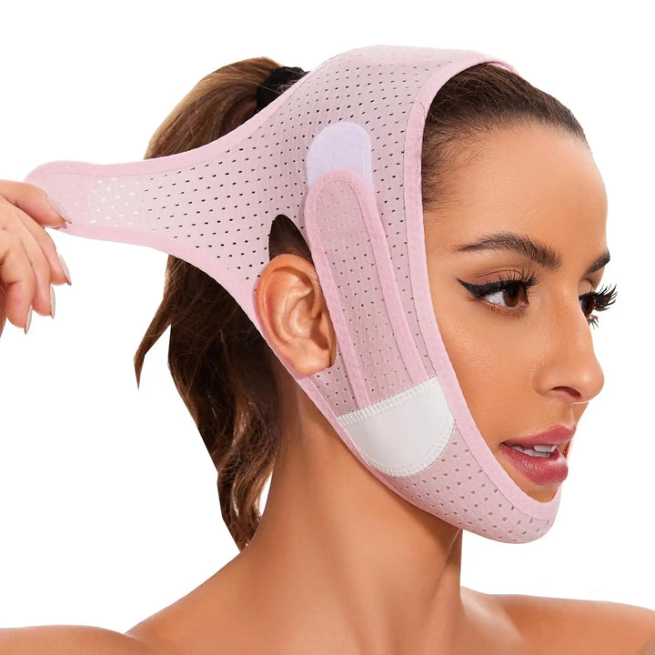 V-Luxe Sculpting Sleep Mask – Jawline Lifter & Chin Slimmer