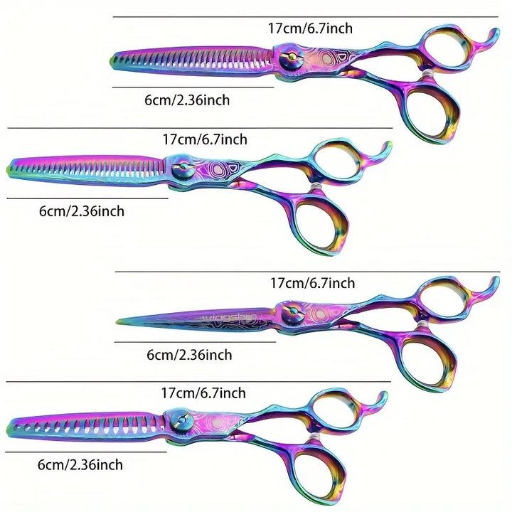 Wingsbro 6.7" Professional Hairdressing Scissors – Premium Stainless Steel Cutting & Thinning Shears for Barbers and Stylists