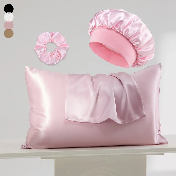 Silken Dreams 4-Piece Satin Sleep Set