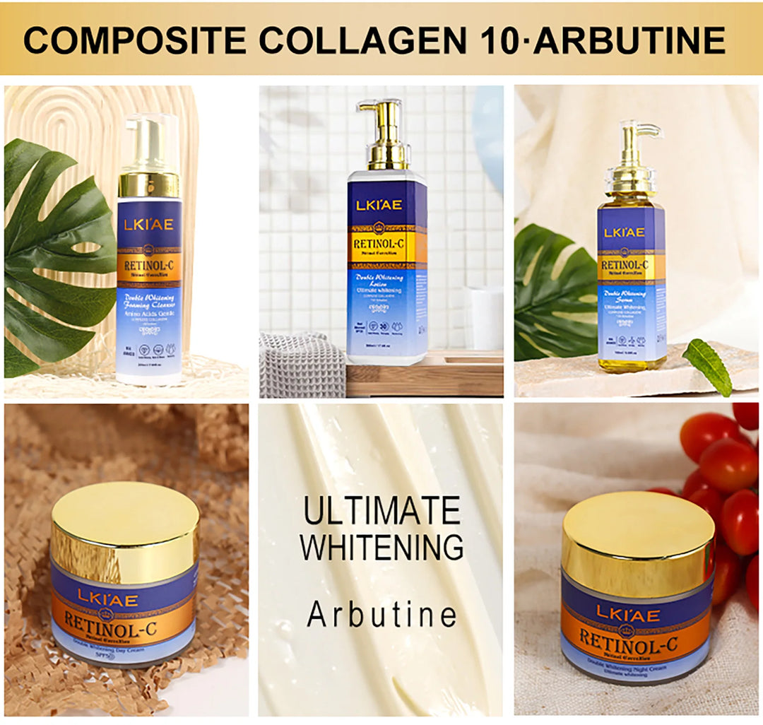 EmpowerEase Retinol-C Radiance Renewal Skincare Set – Brighten, Hydrate & Restore