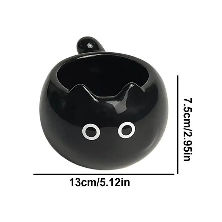 WhimsiCat Ceramic Mug – Charming Siamese Cat Coffee Cup (210ml)