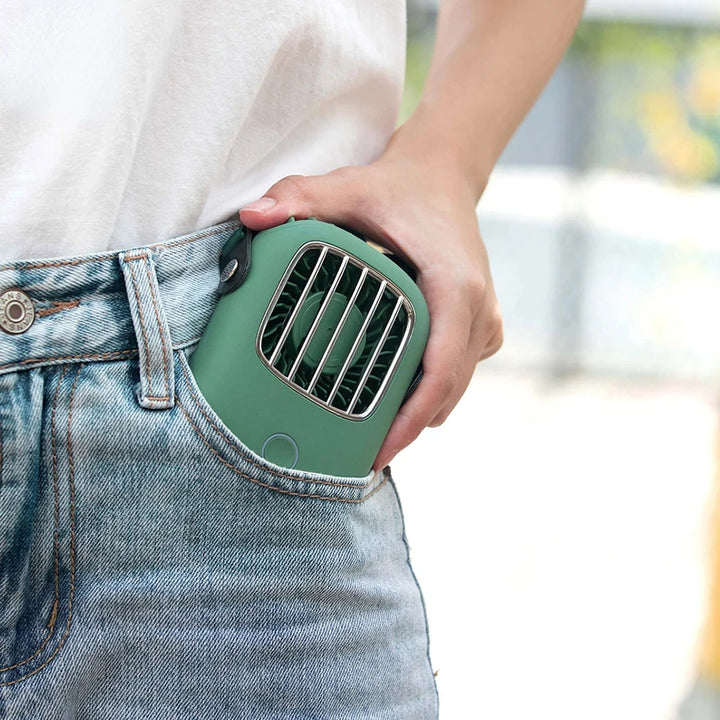 Mini Portable Hanging Neck USB Fan Mute Handheld Desktop Fan with 3 Gears Adjustable Air Cooling Ventilador Home Outdoors Supply