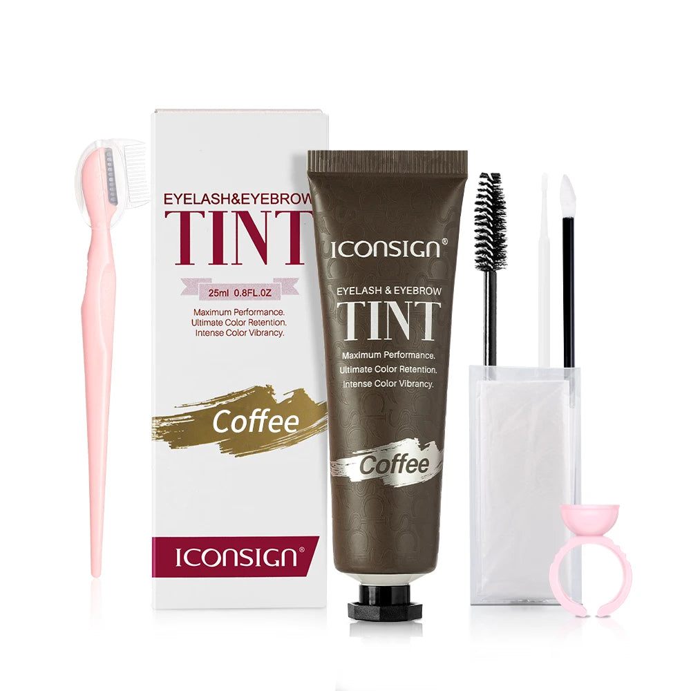 ICONSIGN 3-in-1 Tint Kit for Brows, Lashes & Beard – Long-Lasting Color in Minutes