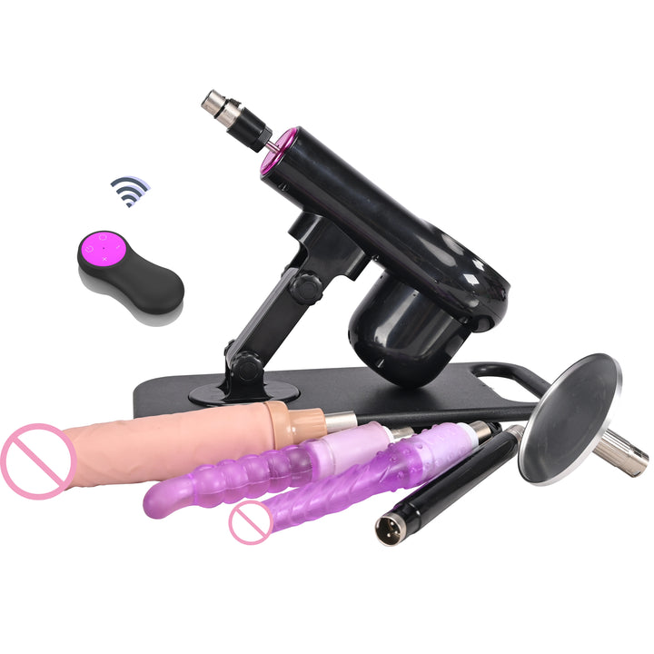 ROUGH BEAST A1 Wireless Sex Machine – Adjustable Thrusting Masturbation Pump with Remote Control & Multiple Attachments