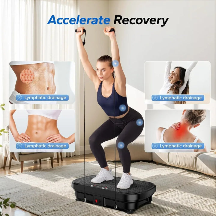 EmpowerVibe Luxe Vibration Plate with Bluetooth & LED Display
