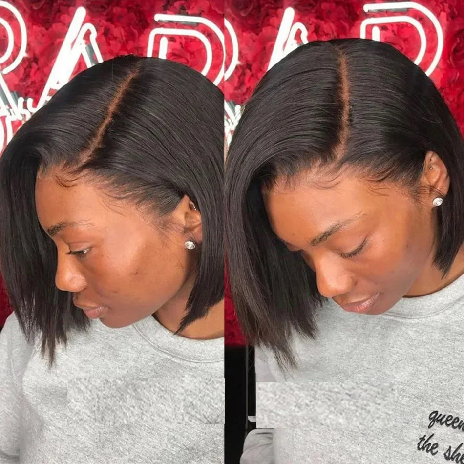 Power Precision Bob – 13x4 Lace Front Straight Human Hair Wig
