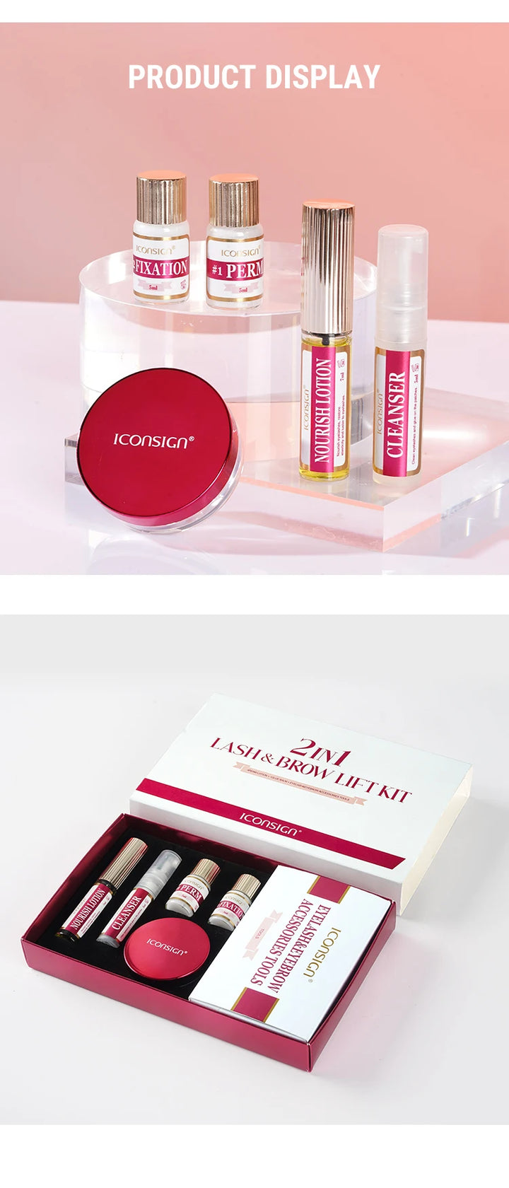 2-in-1 Lash & Brow Lift Kit – Long-Lasting Curl + Definition (6–8 Weeks)
