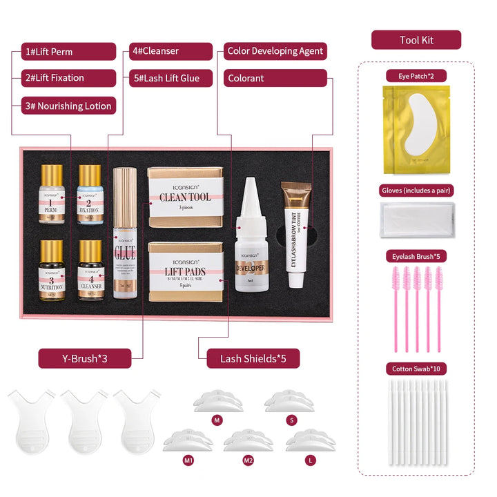 LuxeLash & Brow Tint + Lift Kit – Long-Lasting Curl & Color Enhancer (25–35 Days)