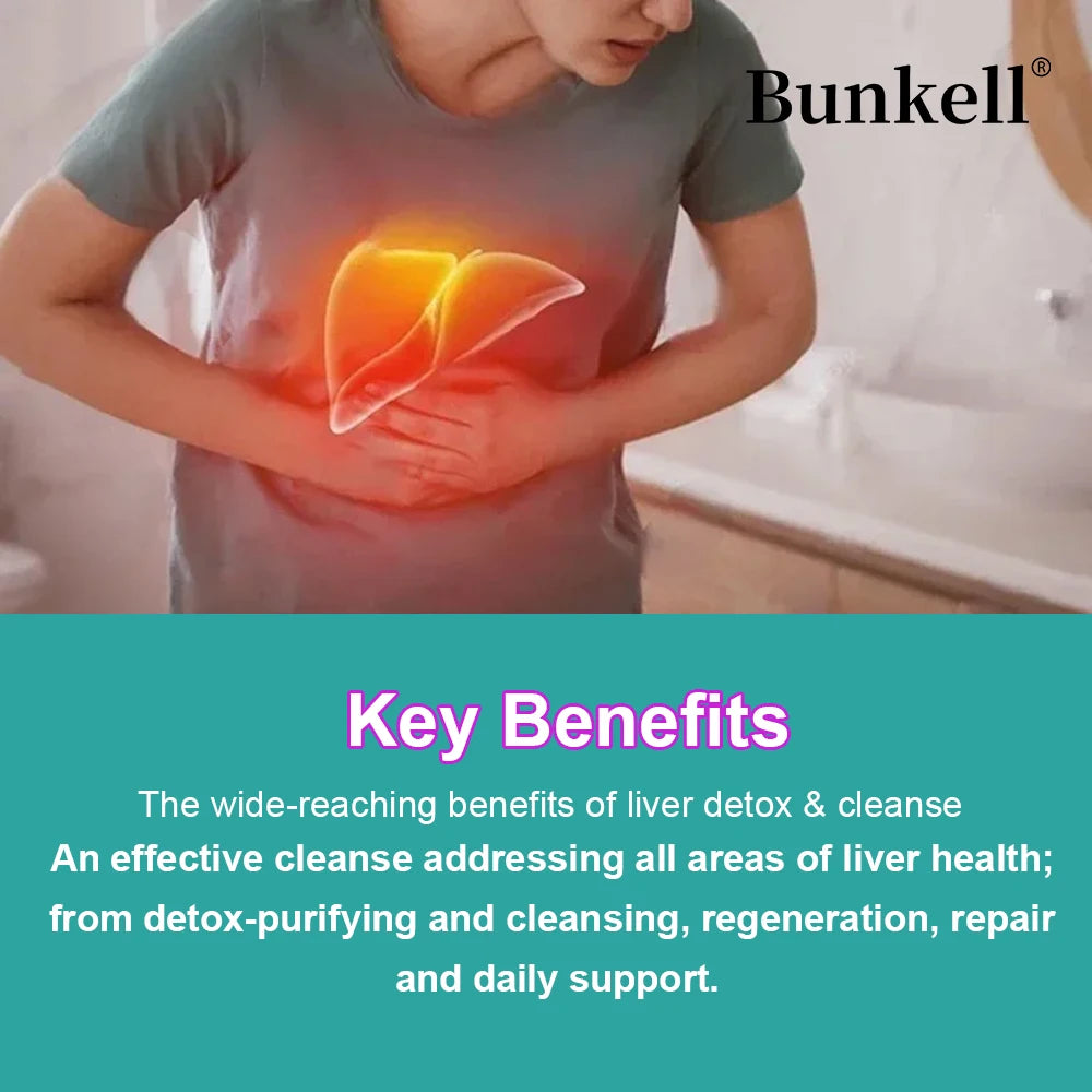 Bunkell Advanced Liver Detox Capsules – 120ct