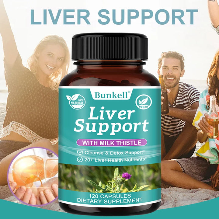 Bunkell Advanced Liver Detox Capsules – 120ct