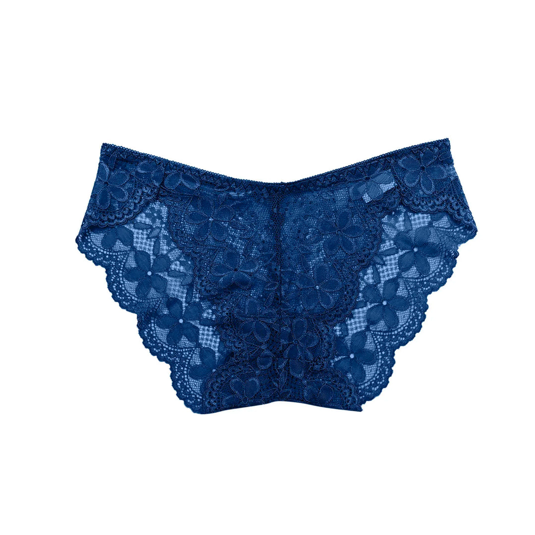 Sexy Lace Breathable Panties – Soft Transparent Mid-Rise Briefs for Women