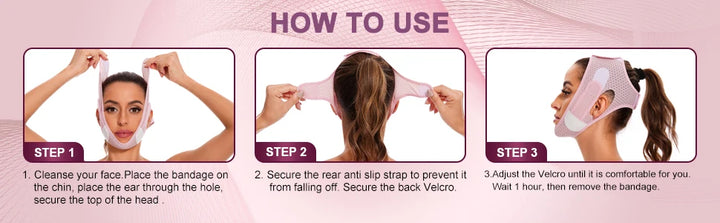 V-Luxe Sculpting Sleep Mask – Jawline Lifter & Chin Slimmer