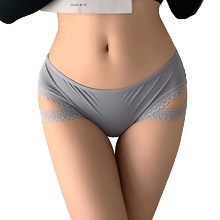 EmpowerEase Lace Splice Hollow Brief – Seamless & Sensual