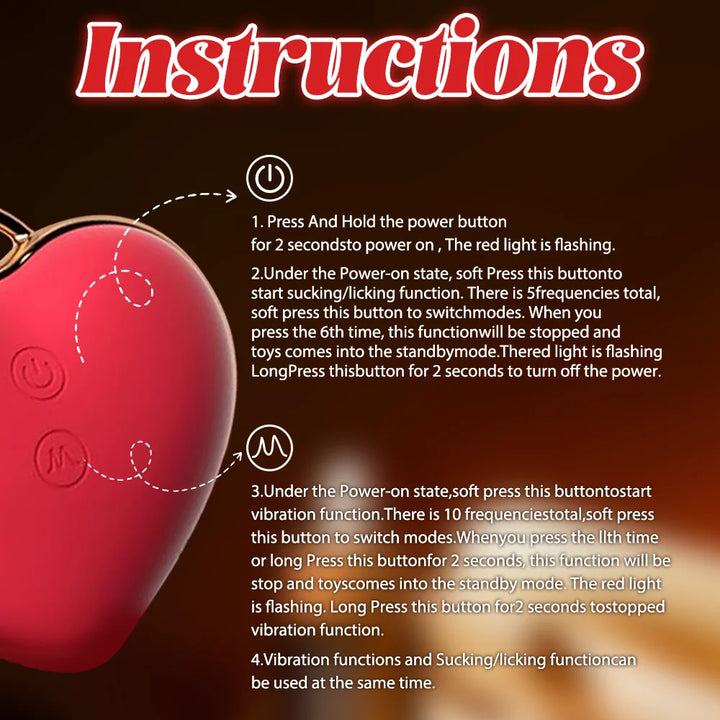 Vibrating Egg Clitoral Stimulator – Oral Sucking & Tongue Licking Vibrator with 10 Vibration Modes, Discreet Adult Toy for Women