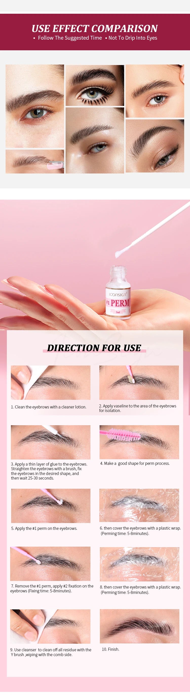 ICONSIGN DIY Brow Lift Kit – 45-Day Professional Lamination at Home