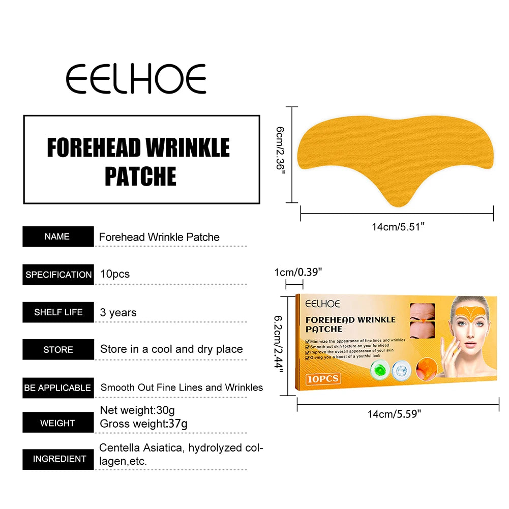 EmpowerEase Collagen Forehead Wrinkle Patches – Smoothing, Lifting & Anti-Aging Care (10-Pack)
