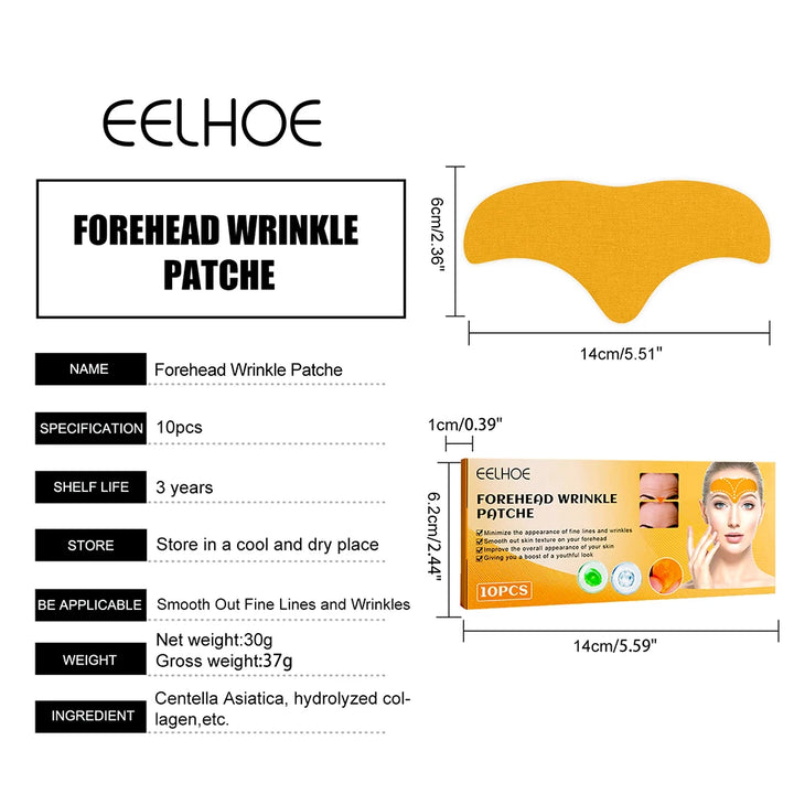 EmpowerEase Collagen Forehead Wrinkle Patches – Smoothing, Lifting & Anti-Aging Care (10-Pack)