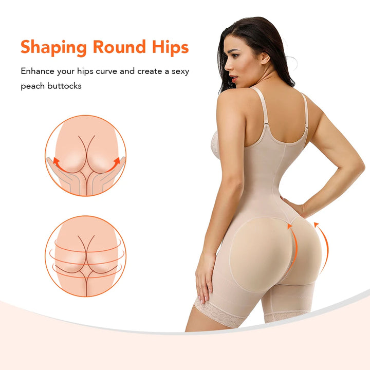 Colombian Waist Trainer Body Shaper – Postpartum Slimming & Butt Lifting Girdle
