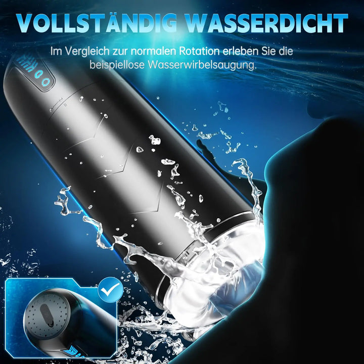 SENSIVO Electric Masturbation Cup – 3D Realistic Pocket Pussy with Suction & Rotation Modes, Waterproof Male Masturbator