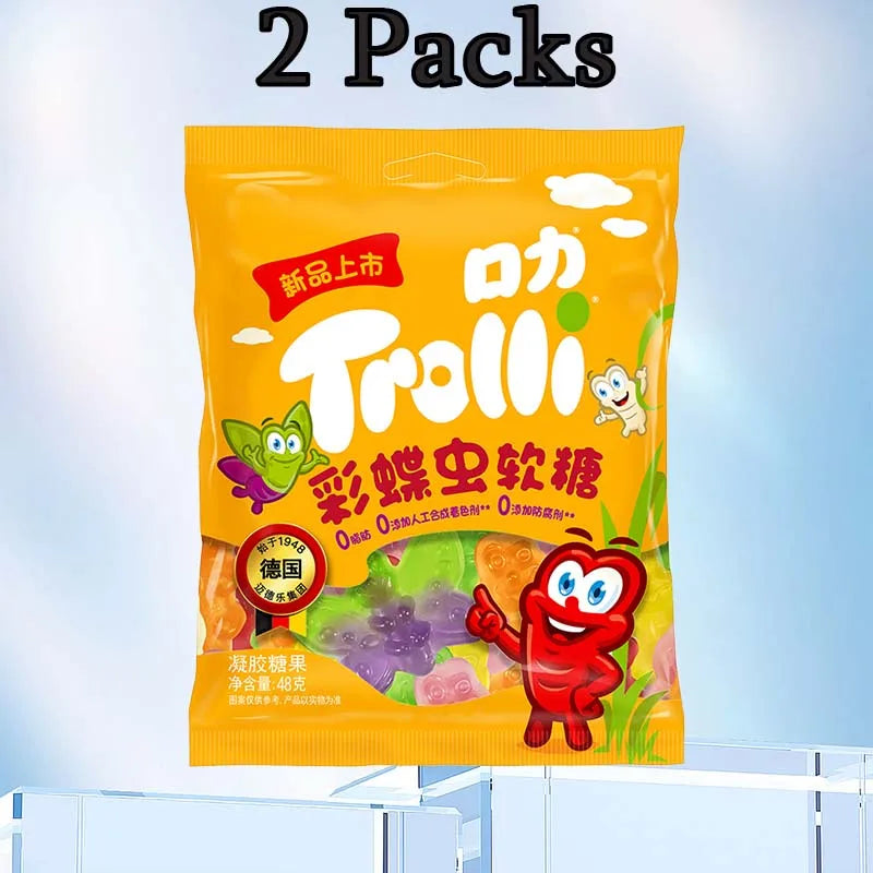 Trolli Gummi Shape Candy – Assorted Flavors, Fun Shapes (2 Packs)