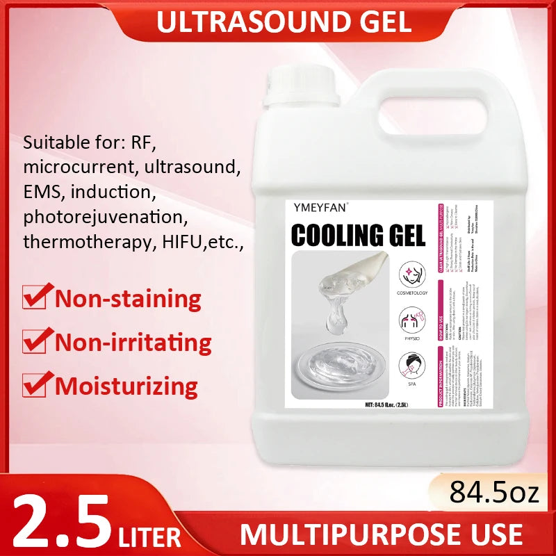 2.5L Clear Conductive Gel for Radiofrequency & Cavitation | Ultrasound Contact Gel