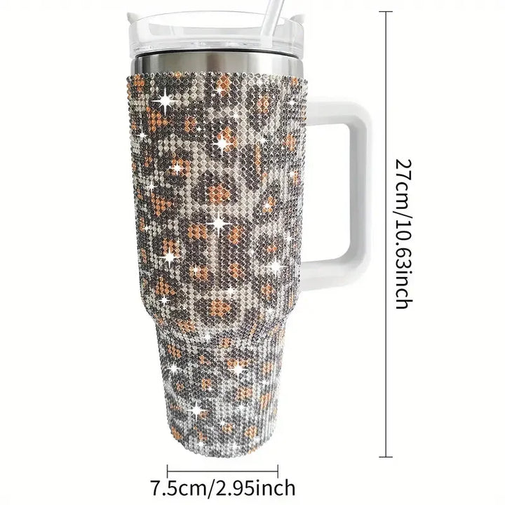 GlamHydrate 40oz Luxe Studded Tumbler