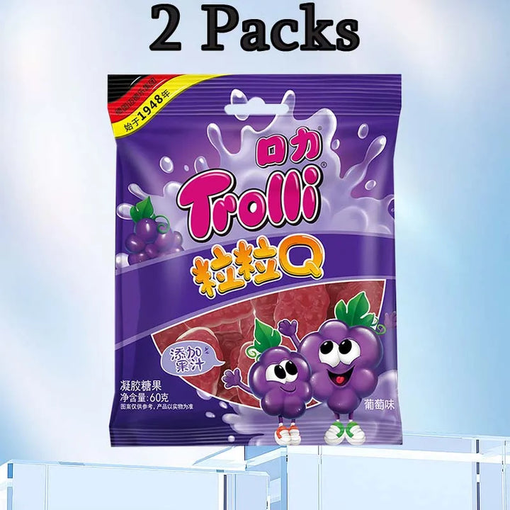 Trolli Gummi Shape Candy – Assorted Flavors, Fun Shapes (2 Packs)