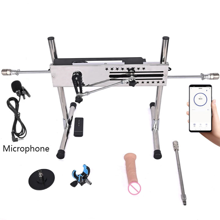 ROUGH BEAST 120W Smart Thrusting Sex Machine – APP-Controlled Pleasure Device with Vac-U-Lock Attachments & Multi-Speed Power Play