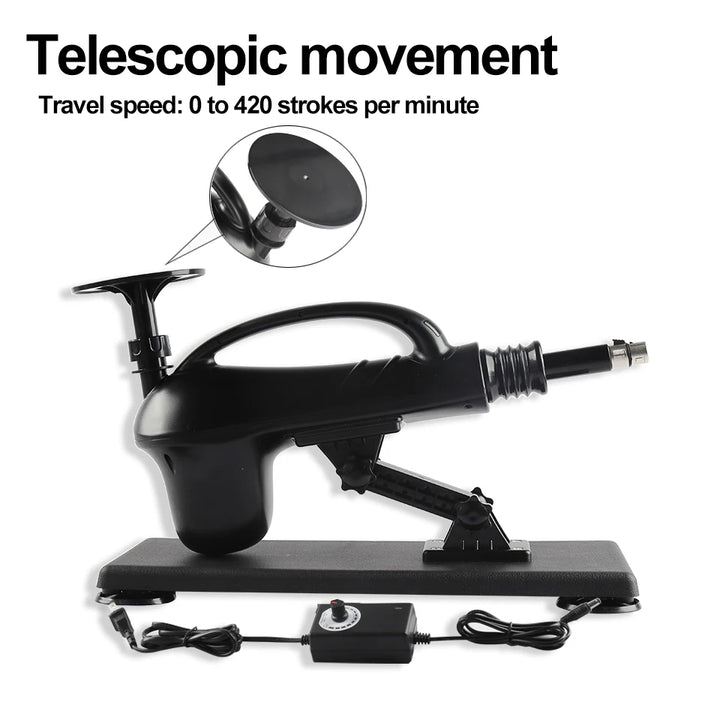 FREDORCH Upgrade Automatic Sex Machine – Adjustable Thrusting & Pumping Gun with 6 Dildos, Multi-Speed Pleasure Machine for Women & Couples