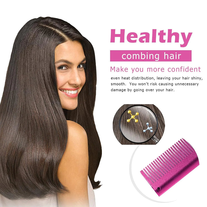 PowerSleek Hot Comb & Styling Set – Electric Straightening Comb + Wax Stick