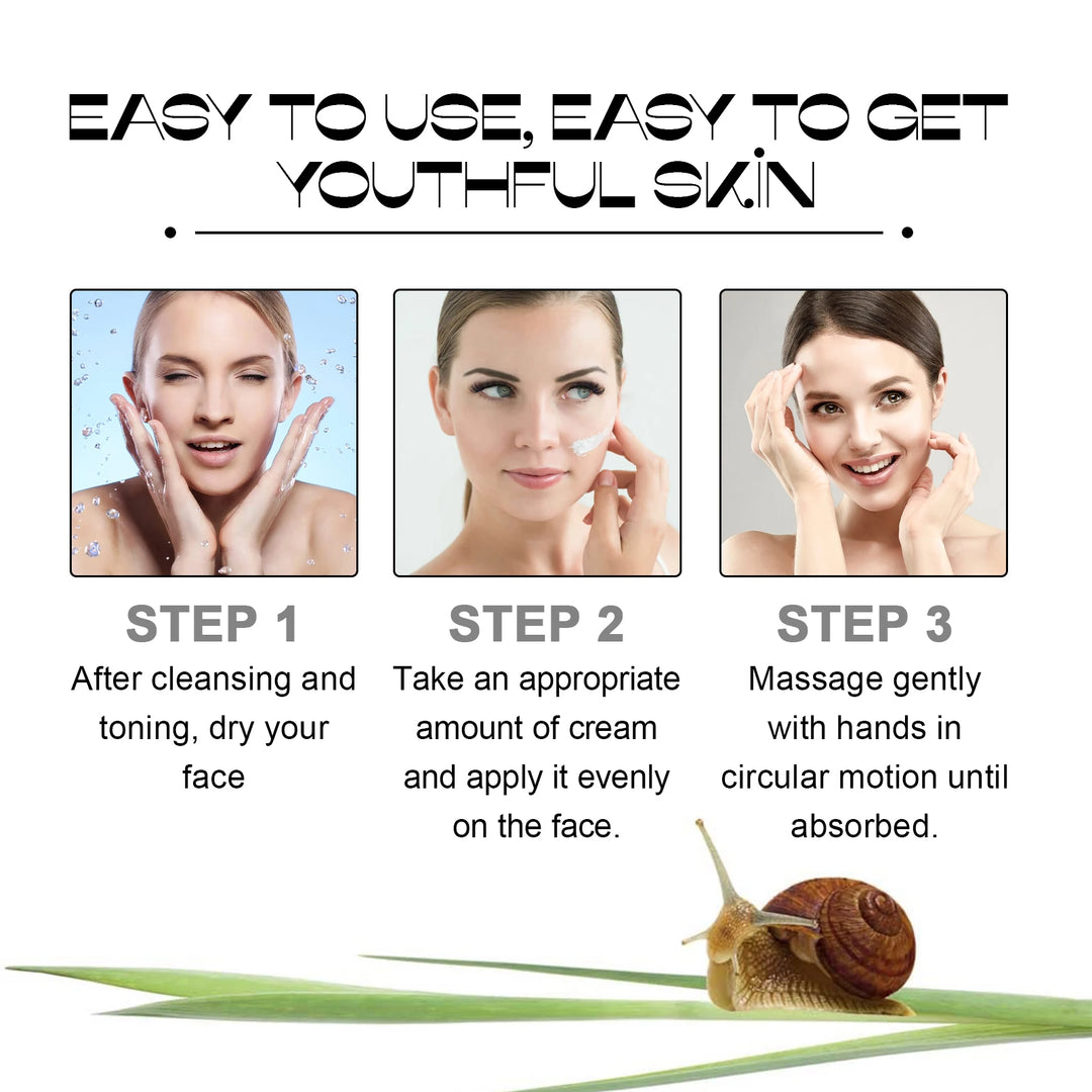 EmpowerEase Snail Mucin Repair Cream – Hydrate, Brighten & Renew