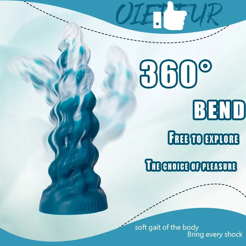 Fantasy Dragon Dildo with Suction Cup – Realistic Textured Adult Toy for Women, Anal & Vaginal Pleasure