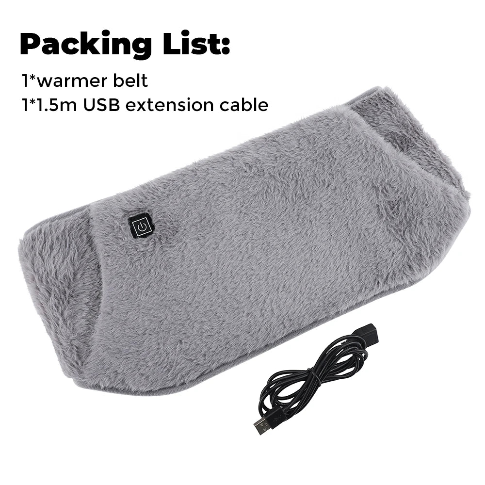 Menstrual Heating Pad Abdominal Massager – Warm Palace Belt with Vibration Massage for Period Pain & Cramps Relief