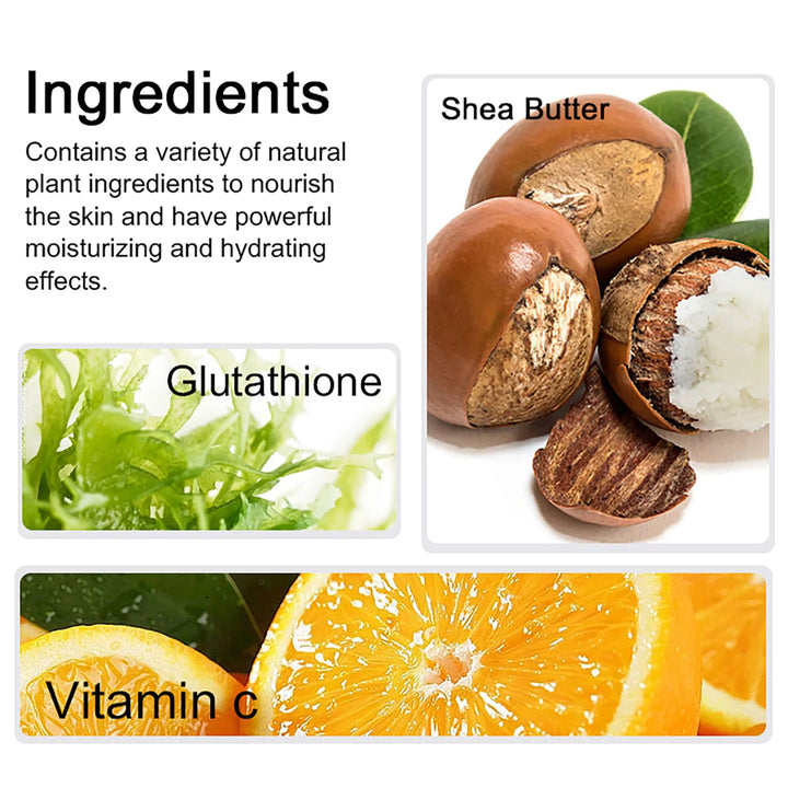 AILKE Luxe Brightening & Moisturizing Body Care Set – Glutathione, Vitamin C & Shea Butter
