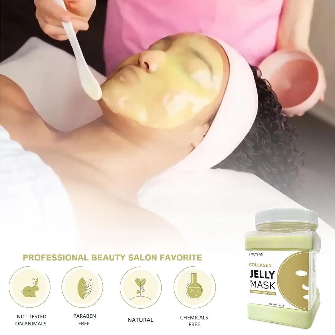 HydraGlow Jelly Mask Powder – Hyaluronic Acid Firming & Moisture Recharge (500g)