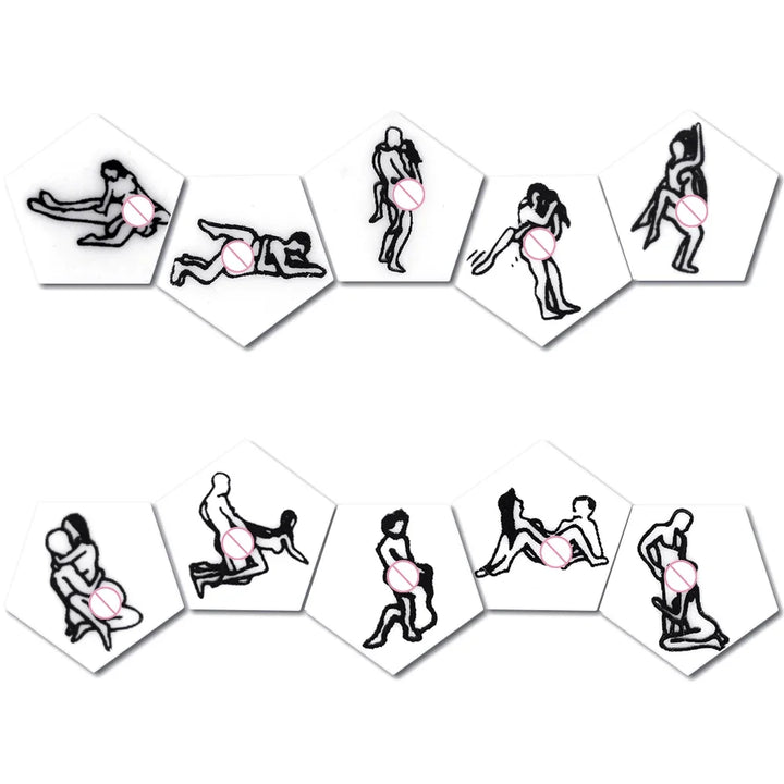 12-Sided Erotic Sex Dice – Love Position Game for Couples, Acrylic Foreplay Accessory