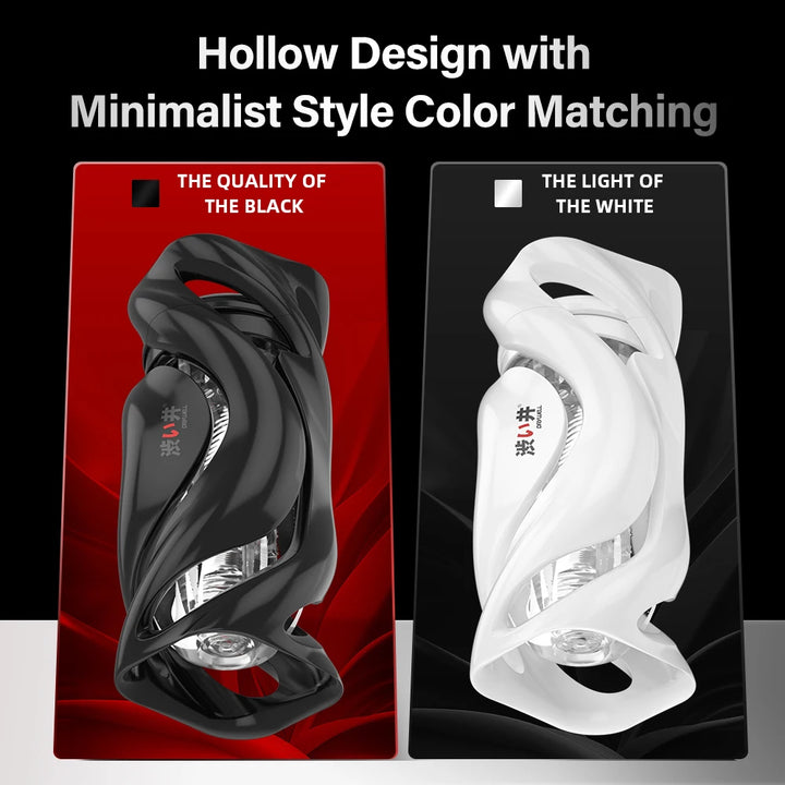 Dry Well Hurricane Male Masturbator – Realistic Vagina Pocket Pussy with Spiral Suction & Multi-Texture Channel