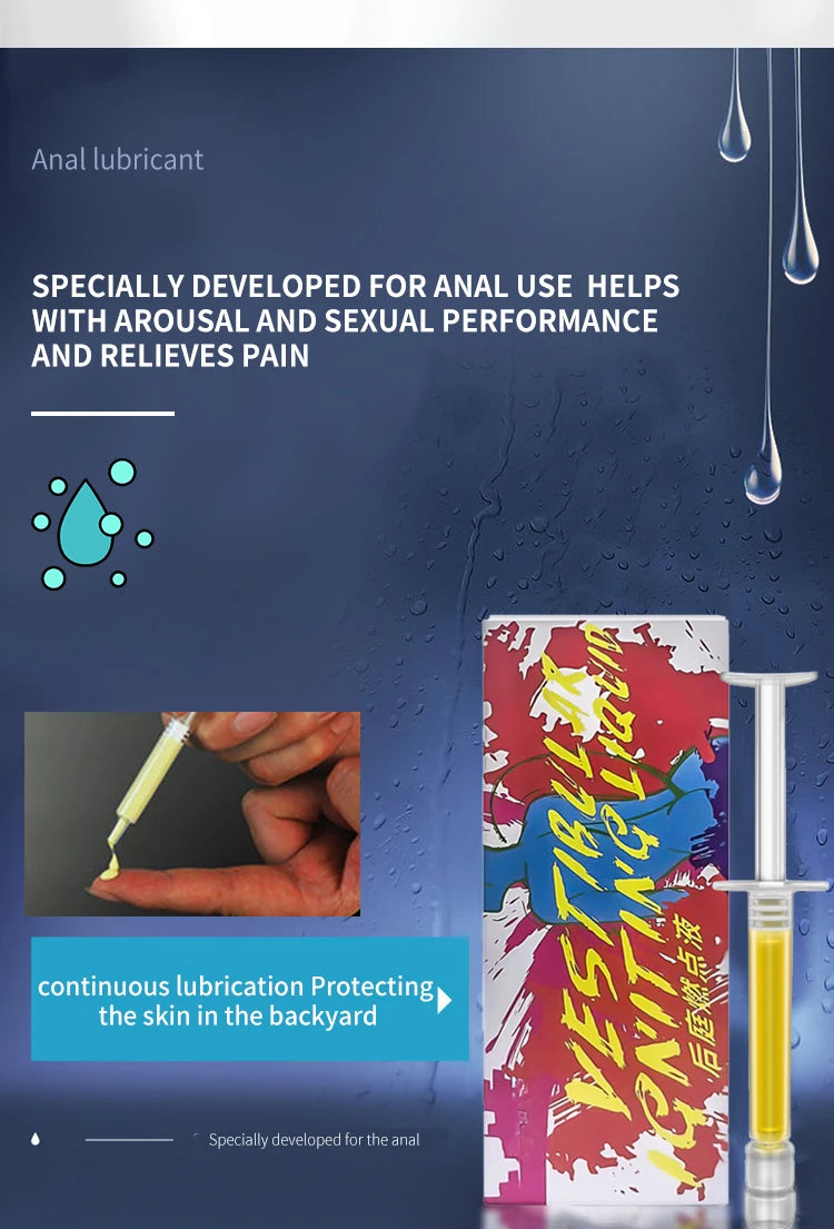 Anal Pleasure Gel – Water-Based Lubricant for Comfort & Enhanced Intimacy (3-Pack)