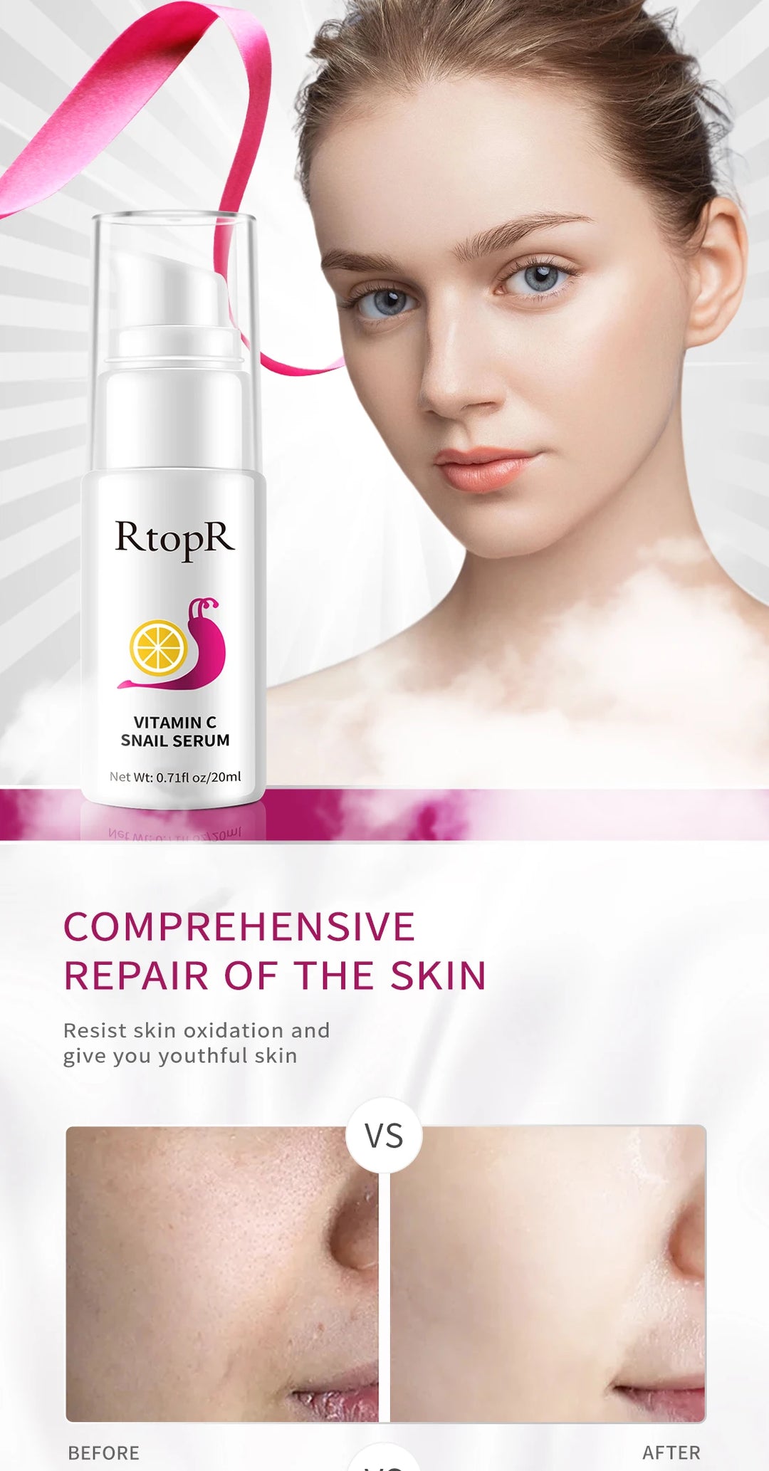 Radiant Renewal Serum – Vitamin C & Snail Essence Firming Elixir