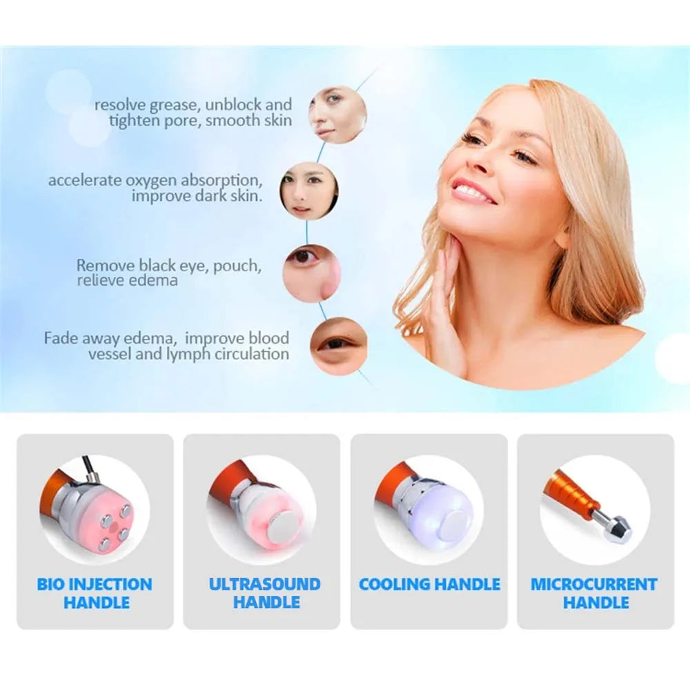 RadianceLift 5-in-1 EMS Beauty Device – Skin Rejuvenation & Facial Sculpting Tool
