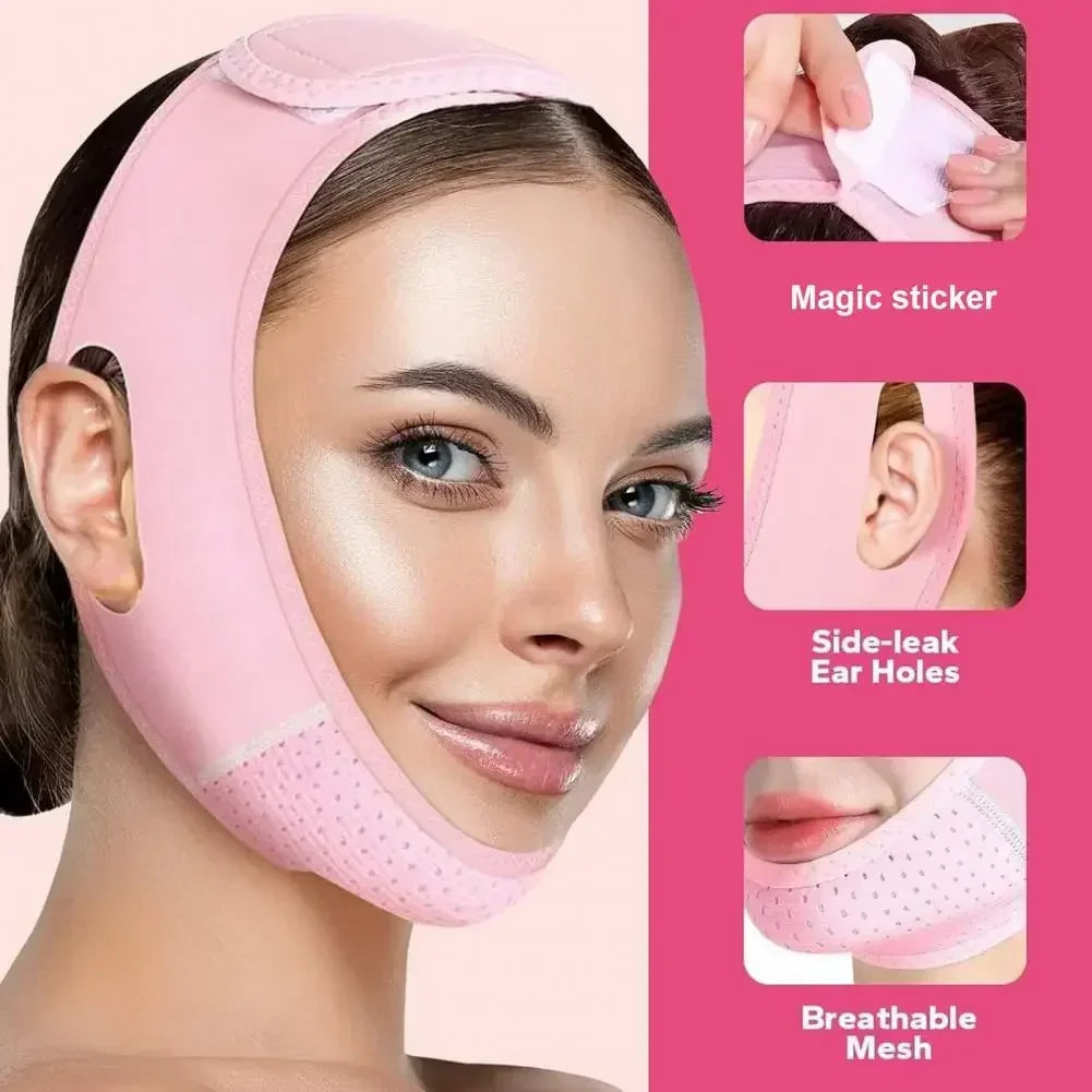 V-Line Face Shaping Strap – Double Chin Reducer & Skin Tightening Lifting Band