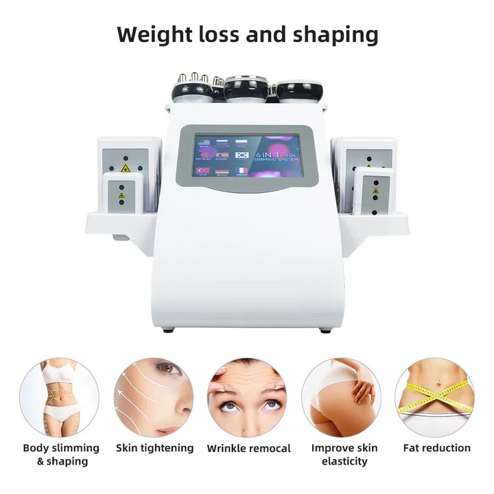 Missheart 6-in-1 Professional KIM 8 40K Cavitation & RF EMS Machine – Body Slimming, Facial Lifting & Skin Tightening