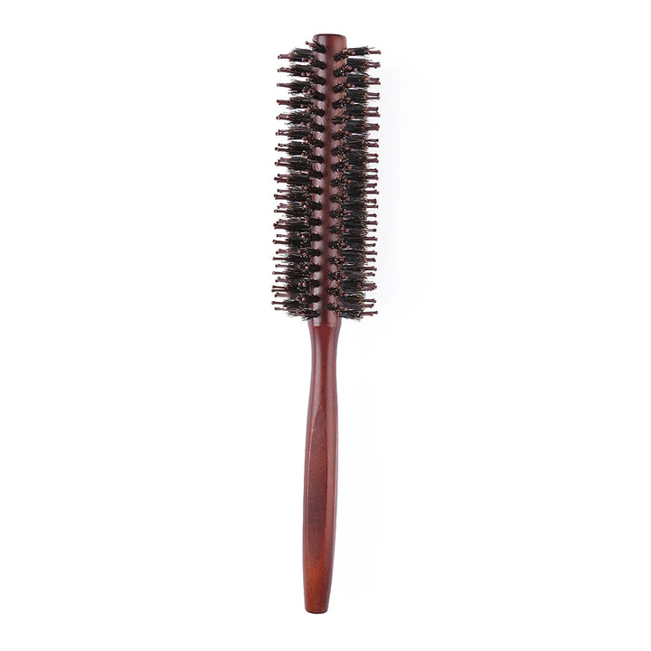 LuxeStyle Boar Bristle Round Brush – Anti-Slip Styling & Detangling Brush for Smooth, Glossy Hair