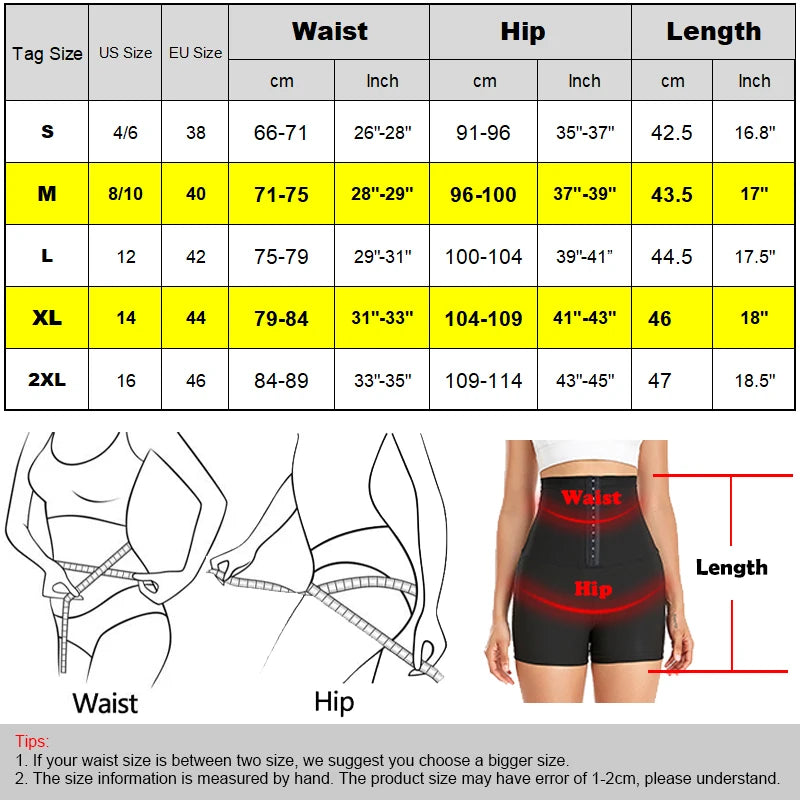 MISSMOLY Hot Sweat Sauna Panties – Women’s Thermo Body Shaper Shorts