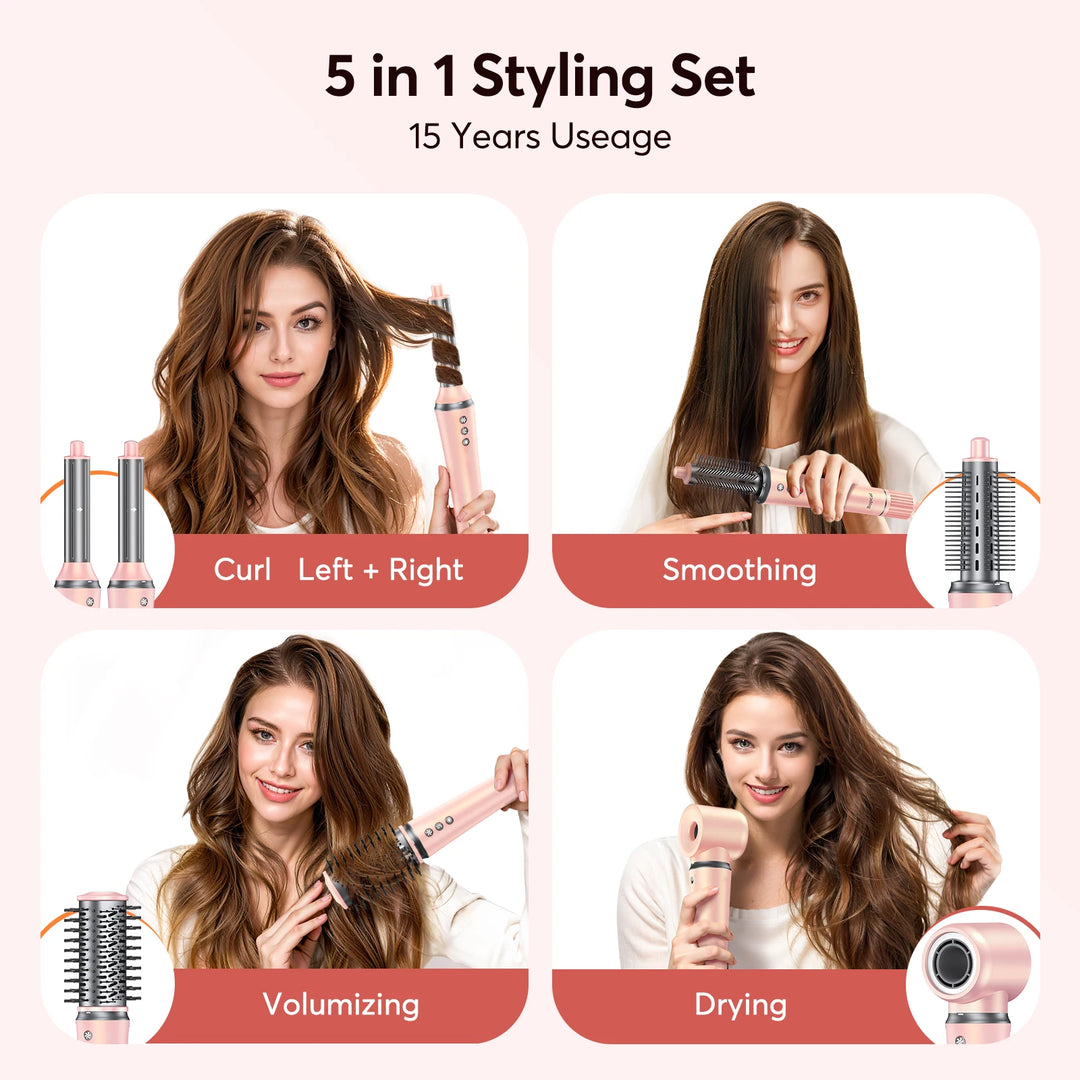 RadianceFlow 5-in-1 Ionic Hair Styling System