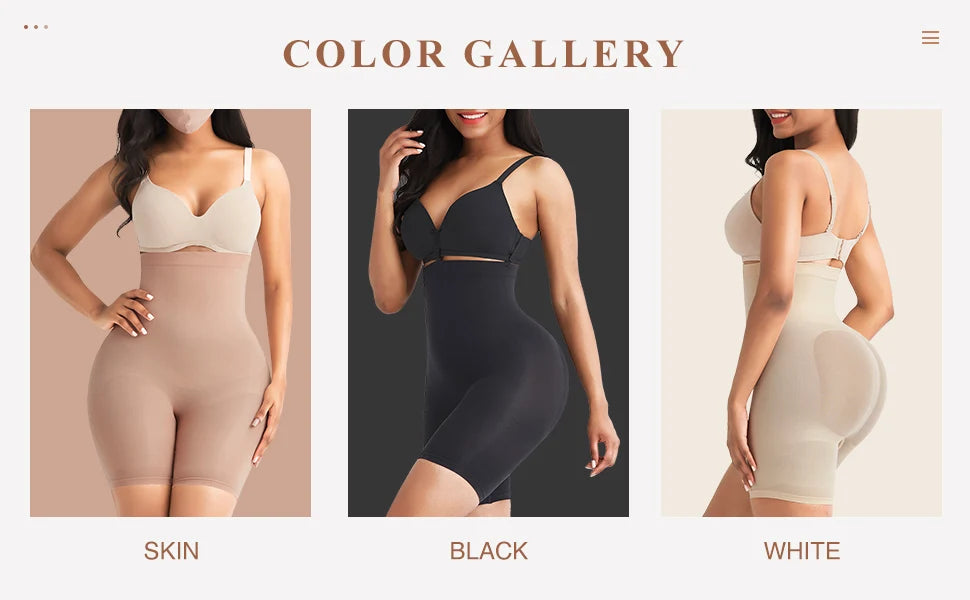 Seamless High-Waist Waist Trainer & Butt Lifter Shapewear – Tummy Control Slimming Panties